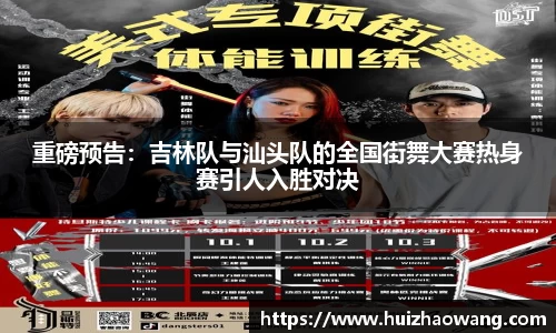 重磅预告：吉林队与汕头队的全国街舞大赛热身赛引人入胜对决